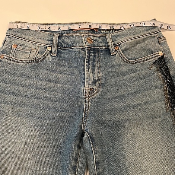 7 For All Mankind Luxe Vintage The Ankle Skinny Size 30 - Picture 4 of 16
